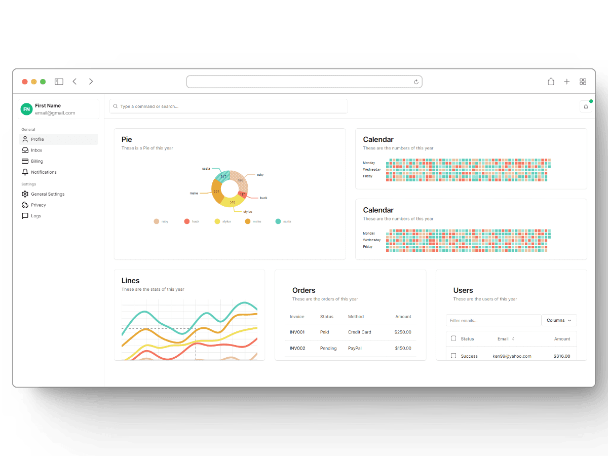 Bento Dashboard